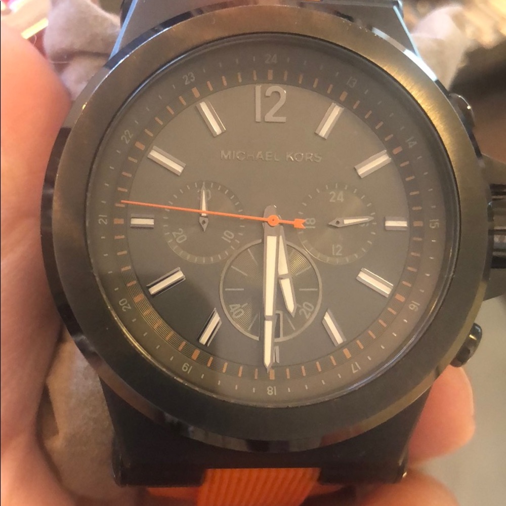 MK-8296  Dylan chronograph gunmetal dial